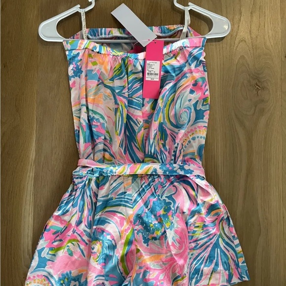 NWT Lilly Pulitzer Ritz Romper in Multi Carnivale Coral Size XS - Picture 2 of 3